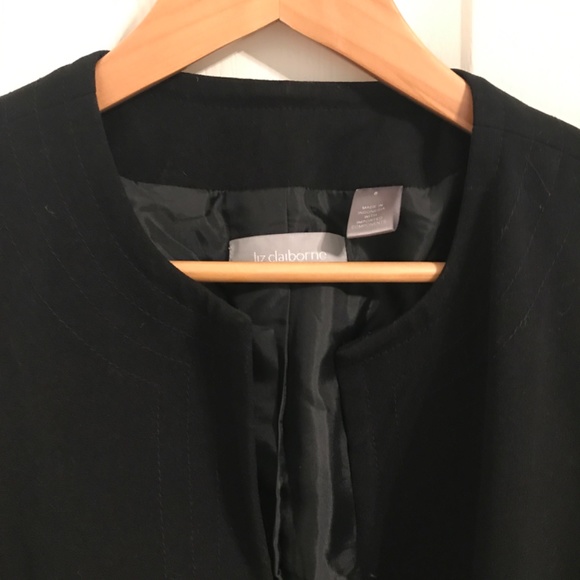 Liz Claiborne blazer black size 8 - Picture 2 of 4